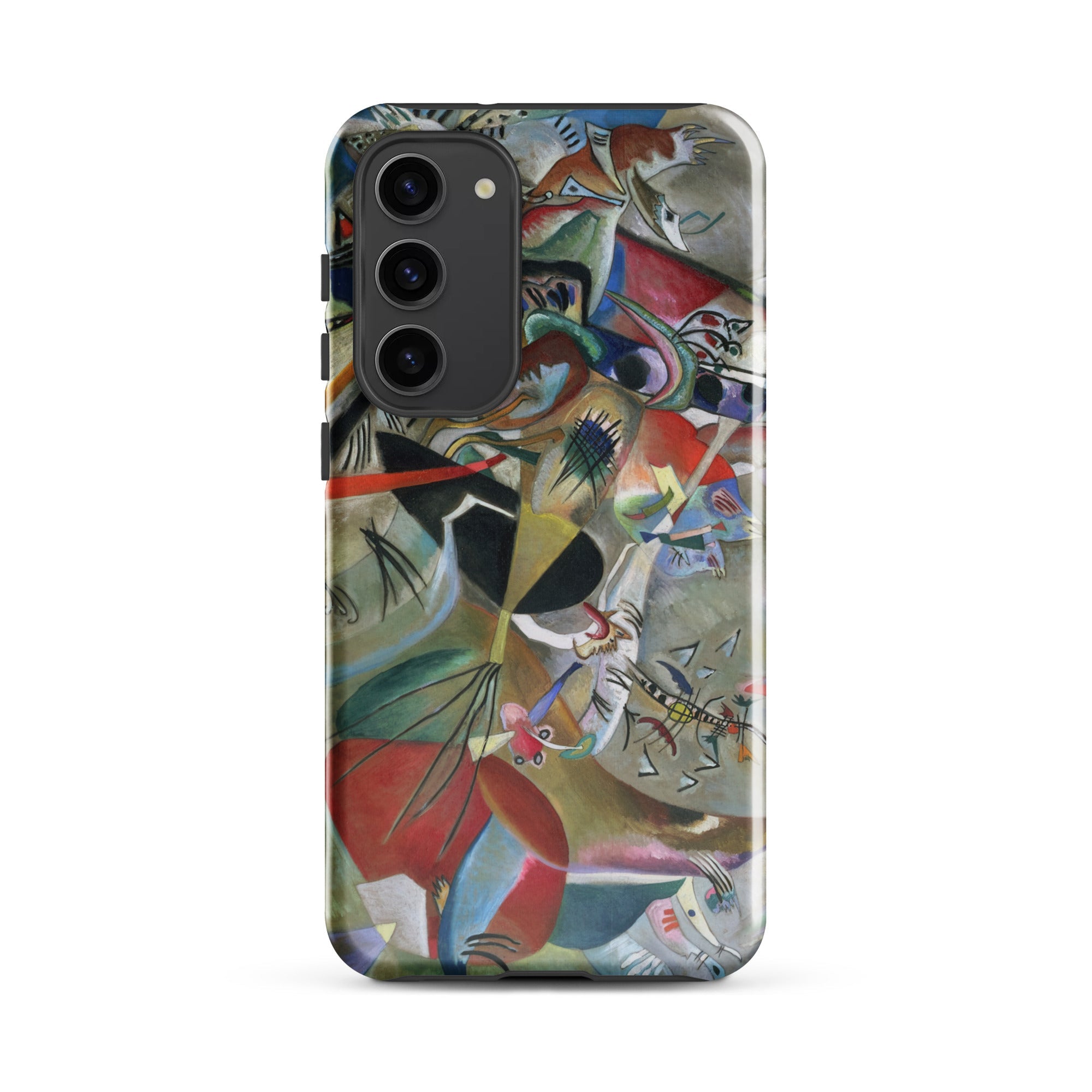In the Gray Wassily Kandinsky Samsung Case, Galaxy S23 Plus / Gloss, Smartphone Case Abstract Art Design