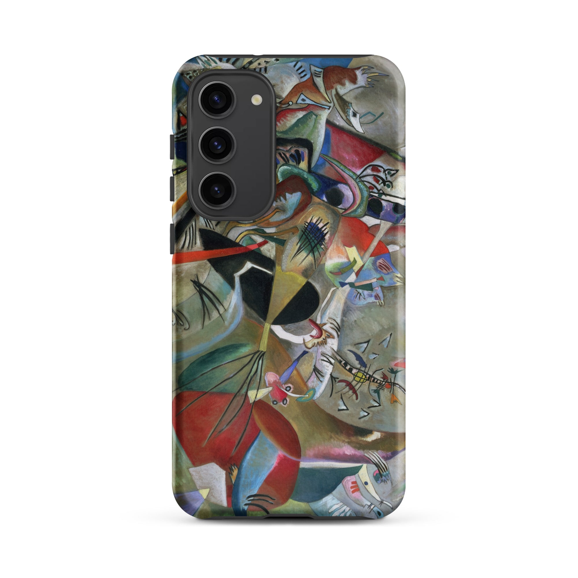 In the Gray Wassily Kandinsky Samsung Case, Galaxy S23 Plus / Matte, Smartphone Case Abstract Art Design