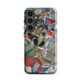 In the Gray - Wassily Kandinsky Samsung Case, Galaxy S24 Plus / Gloss, Smartphone Case Abstract Art Design
