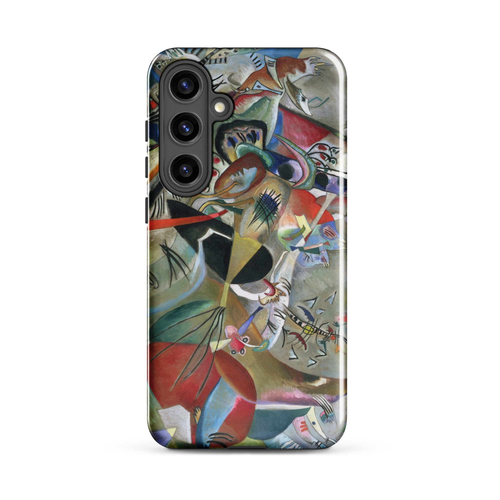In the Gray Wassily Kandinsky Samsung Case, Galaxy S24 Plus / Gloss, Smartphone Case Abstract Art Design