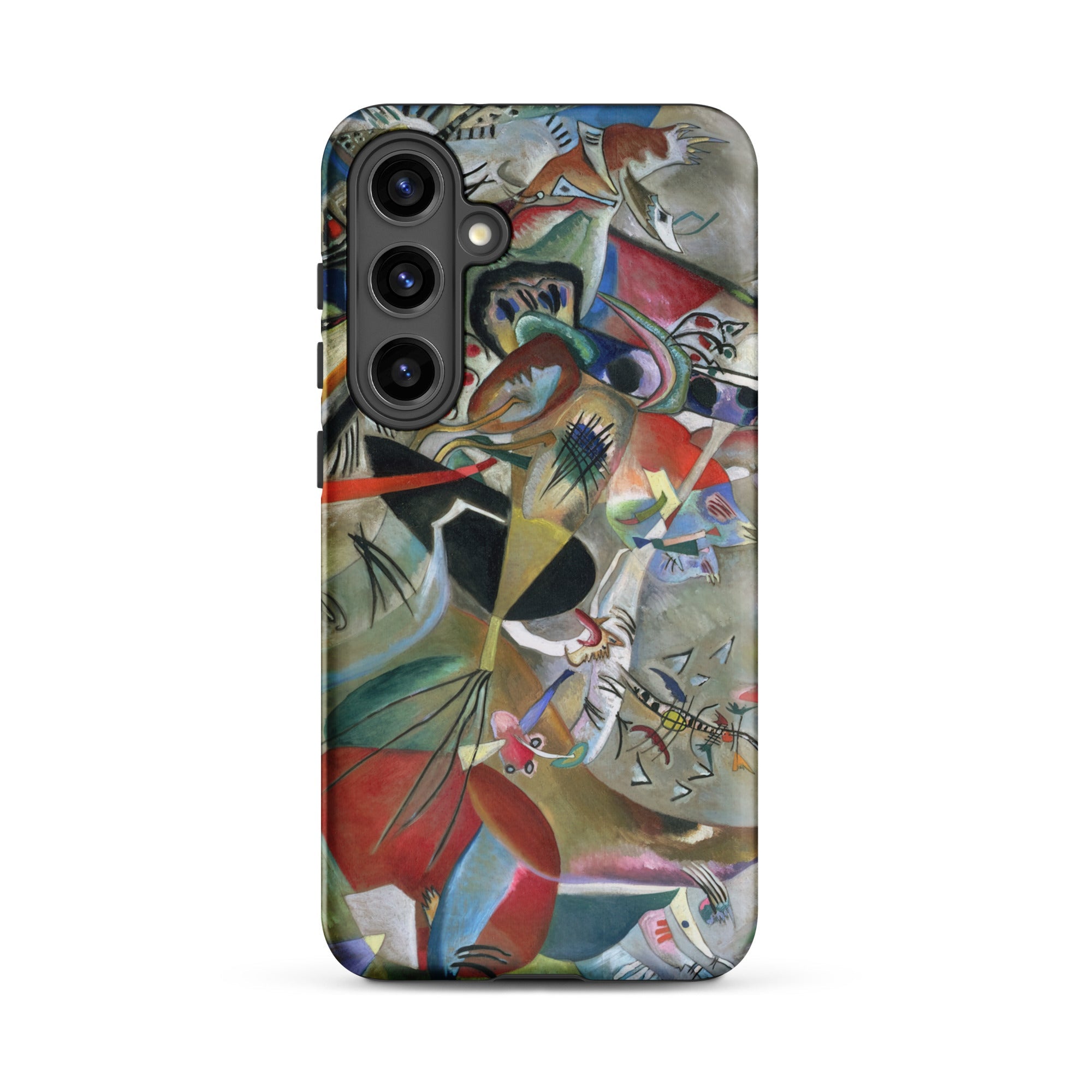 In the Gray Wassily Kandinsky Samsung Case, Galaxy S24 Plus / Matte, Smartphone Case Abstract Colorful Pattern