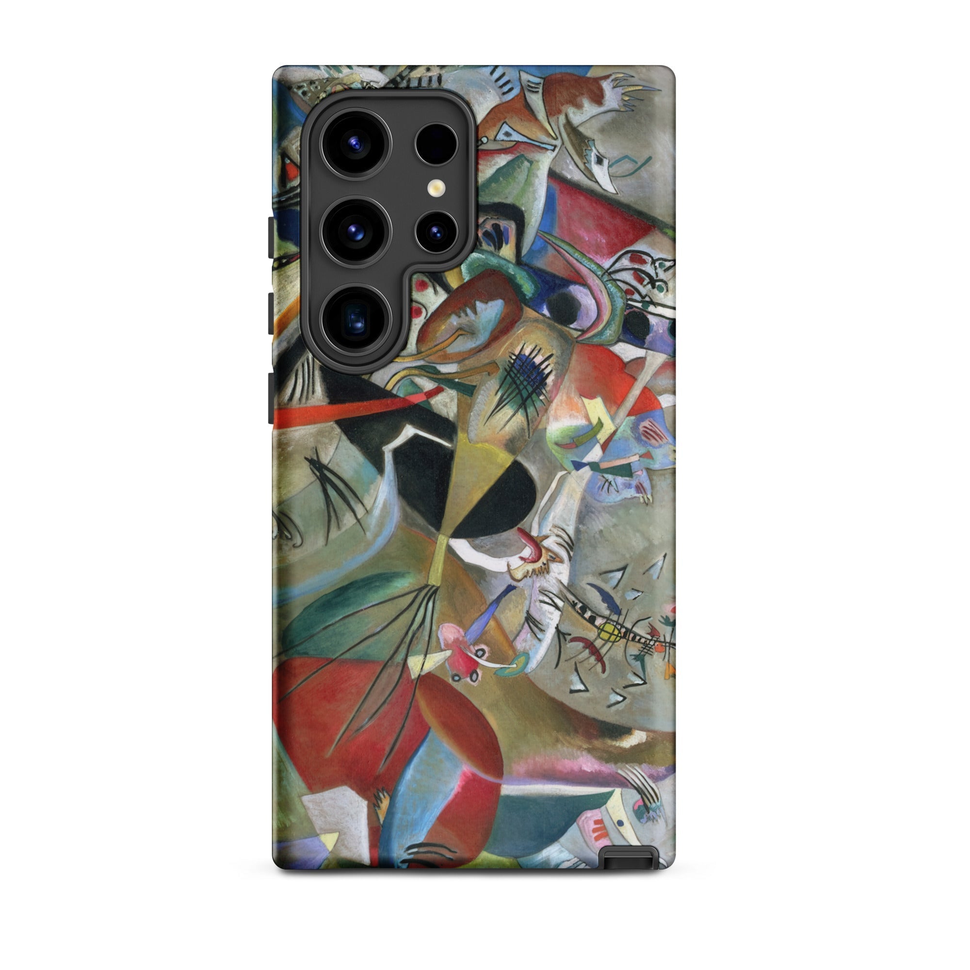 In the Gray Wassily Kandinsky Samsung Case, Galaxy S24 Ultra / Matte, Smartphone Case Abstract Art Design Vibrant Colors Geometric