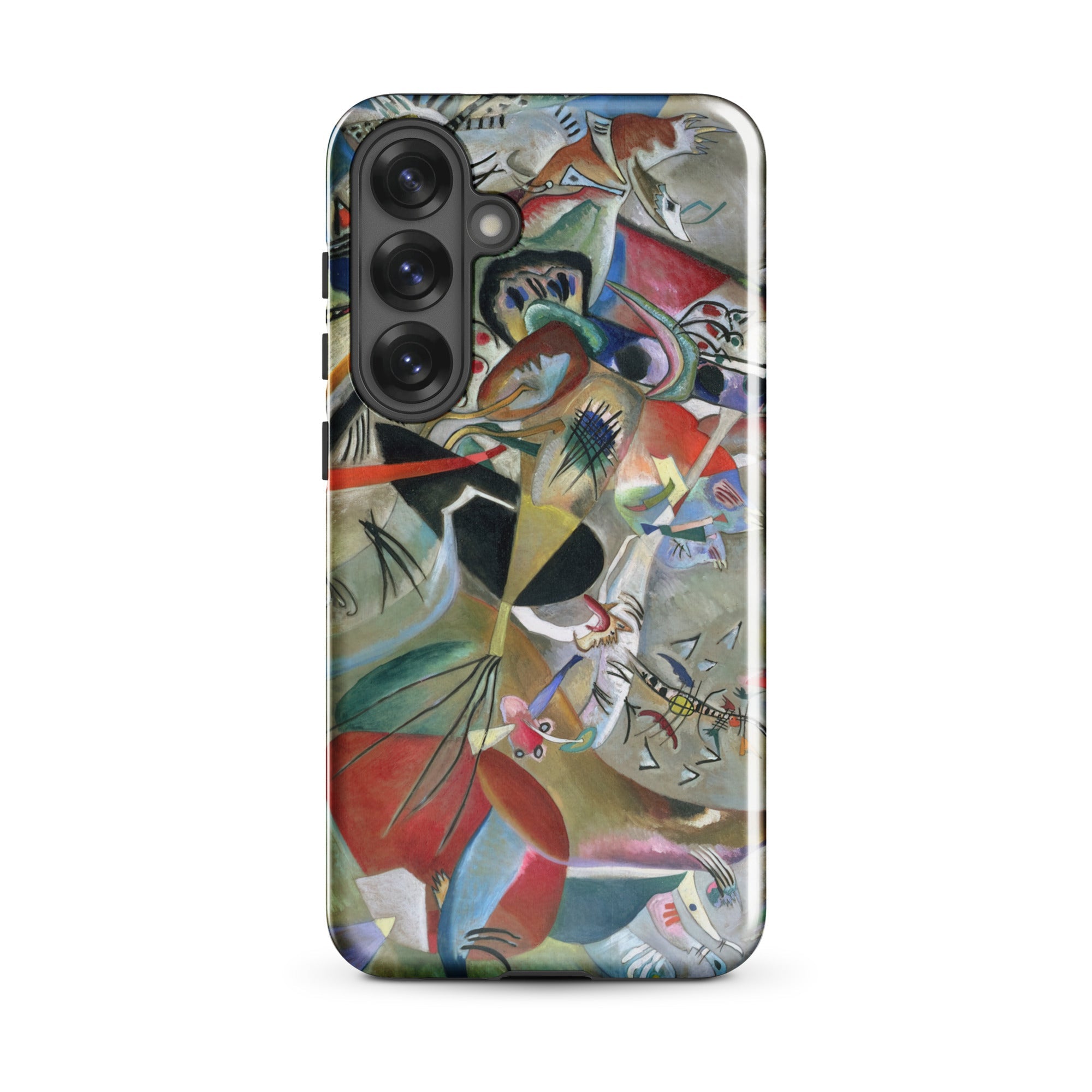 In the Gray Wassily Kandinsky Samsung Case, Galaxy S25 Plus / Gloss, Smartphone Case Abstract Art Design
