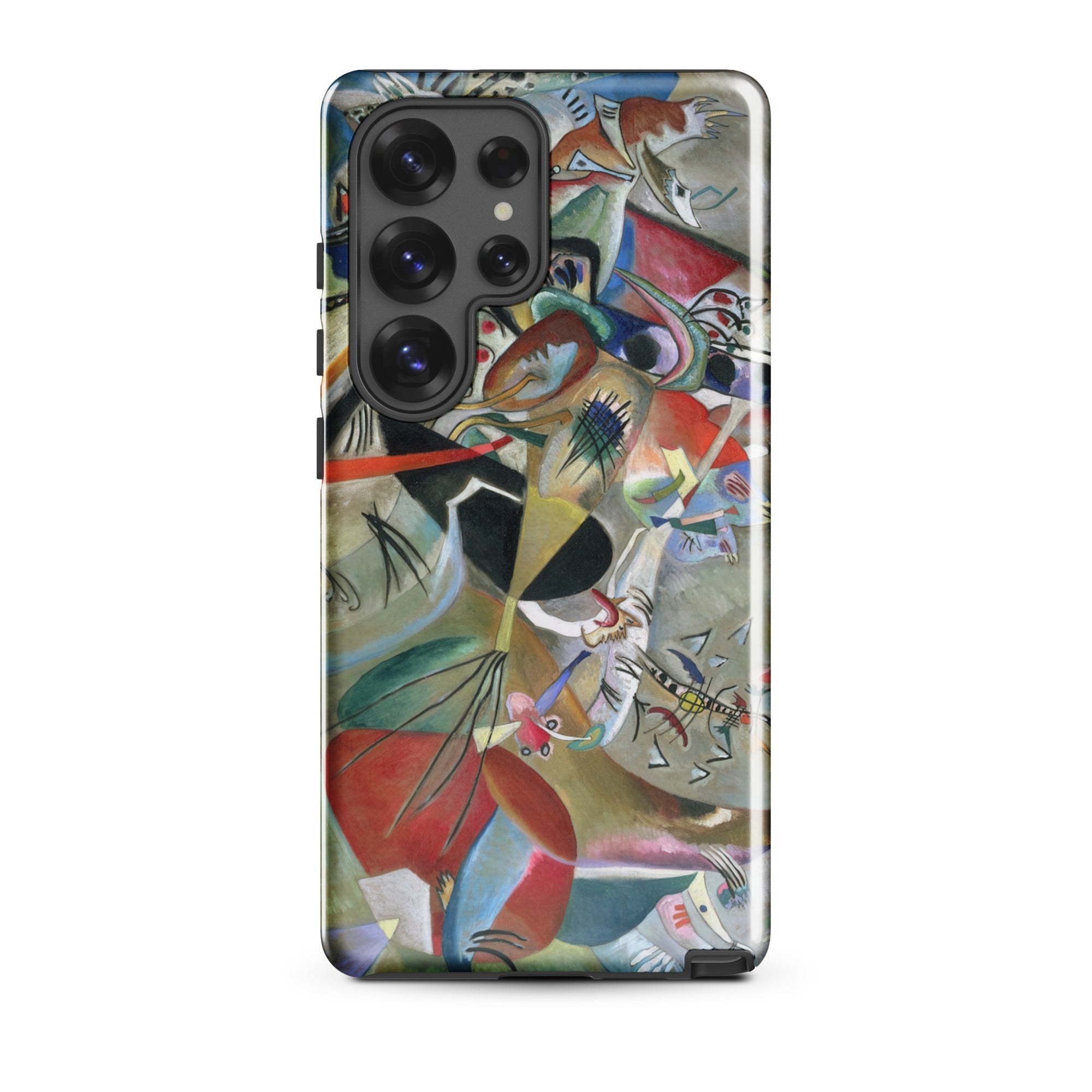 In the Gray Wassily Kandinsky Samsung Case, Galaxy S25 Ultra / Gloss, Smartphone Case Abstract Art Design