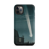 The Great Comet of 1881 - E. L. Trouvelot Phone Case Iphone 11 Pro Max / Matte Sleek Black Phone Case Vivid Illustration Bright Comet