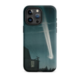 The Great Comet of 1881 - E. L. Trouvelot Phone Case Iphone 15 Pro Max / Matte Sleek Black Phone Case Vivid Illustration Bright Comet