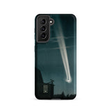 The Great Comet of 1881 - E. L. Trouvelot Phone Case Samsung Galaxy S21 / Matte Sleek Black Phone Case Vivid Illustration Bright Comet