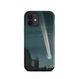 The Great Comet of 1881 - E. L. Trouvelot Phone Case Iphone 12 / Matte Sleek Black Phone Case Vivid Illustration Bright Comet Trouvelot