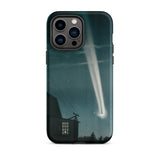 The Great Comet of 1881 - E. L. Trouvelot Phone Case Iphone 14 Pro Max / Matte Sleek Black Phone Case Vivid Illustration Bright Comet
