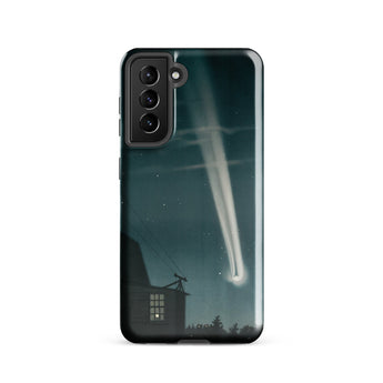 The Great Comet of 1881 - E. L. Trouvelot Phone Case Samsung Galaxy S21 / Gloss Sleek Black Phone Case Vivid Illustration Bright Comet