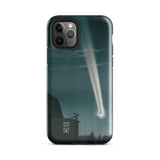The Great Comet of 1881 - E. L. Trouvelot Phone Case Iphone 11 Pro / Gloss Sleek Black Phone Case Vivid Illustration Bright Comet Trouvelot
