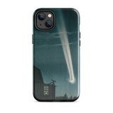 The Great Comet of 1881 - E. L. Trouvelot Phone Case Iphone 14 Plus / Gloss Sleek Black Phone Case Vivid Illustration Bright Comet