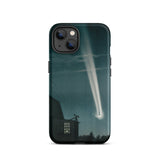 The Great Comet of 1881 - E. L. Trouvelot Phone Case Iphone 13 / Matte Sleek Black Phone Case Vivid Illustration Bright Comet Trouvelot