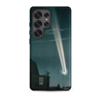 The Great Comet of 1881 - E. L. Trouvelot Phone Case Samsung Galaxy S25 Ultra / Matte Sleek Black Phone Case Vivid Illustration Bright