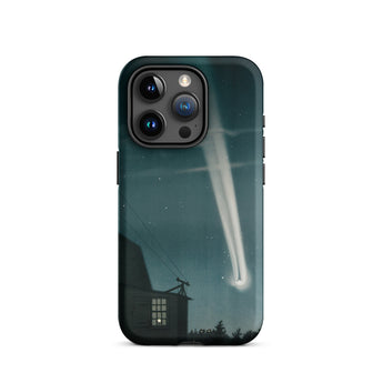 The Great Comet of 1881 - E. L. Trouvelot Phone Case Iphone 15 Pro / Matte Sleek Black Phone Case Vivid Illustration Bright Comet Trouvelot