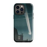 The Great Comet of 1881 - E. L. Trouvelot Phone Case Iphone 14 Pro Max / Gloss Sleek Black Phone Case Vivid Illustration Bright Comet