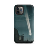 The Great Comet of 1881 - E. L. Trouvelot Phone Case Iphone 11 Pro / Matte Sleek Black Phone Case Vivid Illustration Bright Comet Trouvelot