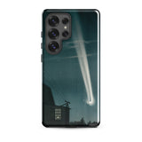 The Great Comet of 1881 - E. L. Trouvelot Phone Case Samsung Galaxy S25 Ultra / Gloss Sleek Black Phone Case Vivid Illustration Bright