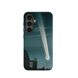 The Great Comet of 1881 - E. L. Trouvelot Phone Case Samsung Galaxy S24 / Matte Sleek Black Phone Case Vivid Illustration Bright Comet
