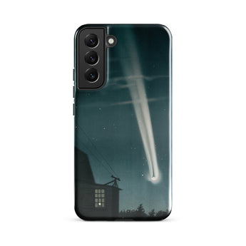 The Great Comet of 1881 - E. L. Trouvelot Phone Case Samsung Galaxy S22 Plus / Gloss Sleek Black Phone Case Vivid Illustration Bright Comet