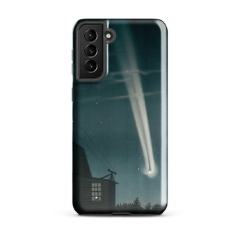 The Great Comet of 1881 - E. L. Trouvelot Phone Case Samsung Galaxy S21 Plus / Gloss Sleek Black Phone Case Vivid Illustration Bright Comet