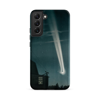 The Great Comet of 1881 - E. L. Trouvelot Phone Case Samsung Galaxy S22 Plus / Matte Sleek Black Phone Case Vivid Illustration Bright