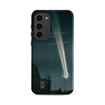 The Great Comet of 1881 - E. L. Trouvelot Phone Case Samsung Galaxy S23 Plus / Matte Sleek Black Phone Case Vivid Illustration Bright