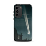 The Great Comet of 1881 - E. L. Trouvelot Phone Case Samsung Galaxy S23 Plus / Gloss Sleek Black Phone Case Vivid Illustration Bright
