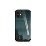 The Great Comet of 1881 - E. L. Trouvelot Phone Case Iphone 12 Mini / Matte Sleek Black Phone Case Vivid Illustration Bright Meteor