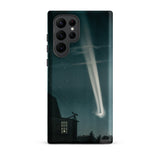The Great Comet of 1881 - E. L. Trouvelot Phone Case Samsung Galaxy S22 Ultra / Matte Sleek Black Phone Case Vivid Illustration Bright