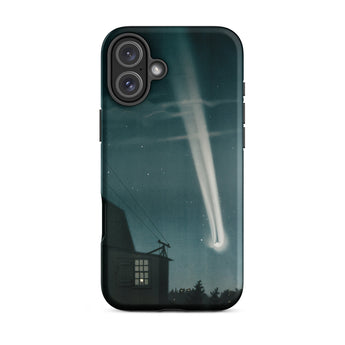 The Great Comet of 1881 - E. L. Trouvelot Phone Case Iphone 16 Plus / Matte Sleek Black Phone Case Vivid Illustration Bright Meteor