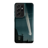 The Great Comet of 1881 - E. L. Trouvelot Phone Case Samsung Galaxy S21 Ultra / Matte Sleek Black Phone Case Vivid Illustration Bright