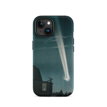 The Great Comet of 1881 - E. L. Trouvelot Phone Case Iphone 15 / Matte Sleek Black Phone Case Vivid Illustration Bright Meteor Trouvelot
