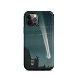 The Great Comet of 1881 - E. L. Trouvelot Phone Case Iphone 12 Pro / Matte Sleek Black Phone Case Vivid Illustration Bright Meteor