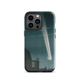 The Great Comet of 1881 - E. L. Trouvelot Phone Case Iphone 13 Pro / Gloss Sleek Black Phone Case Vivid Illustration Bright Meteor
