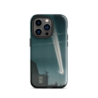 The Great Comet of 1881 - E. L. Trouvelot Phone Case Iphone 14 Pro / Gloss Sleek Black Phone Case Vivid Illustration Bright Meteor