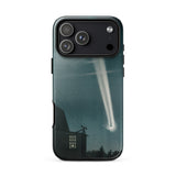 The Great Comet of 1881 - E. L. Trouvelot Phone Case Iphone 17 Pro Max / Gloss Sleek Transparent Phone Case Dark Teal Illustration House