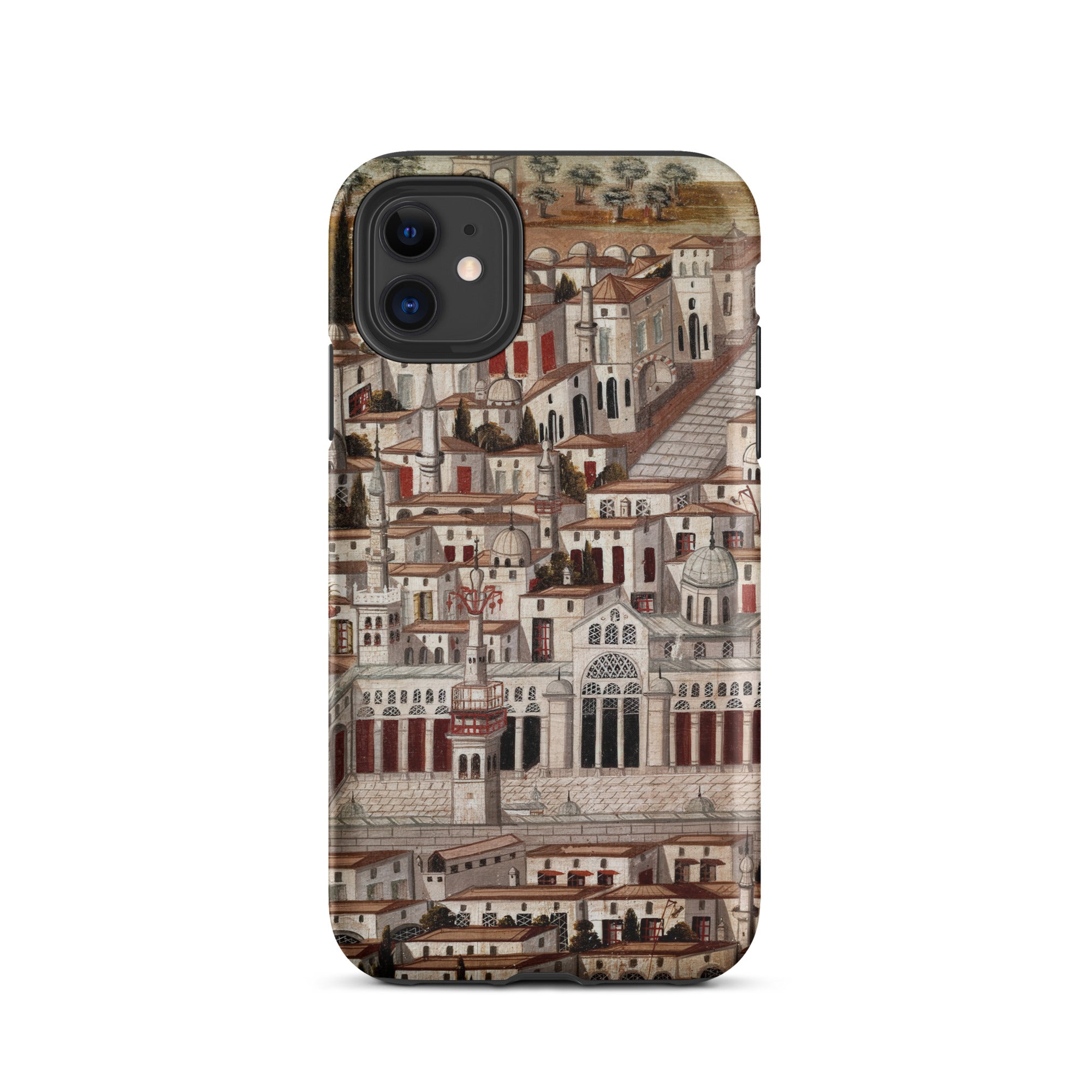 Great Mosque of Damascus Islamic School Iphone Case, 11 / Matte, Phone Case Cityscape Design