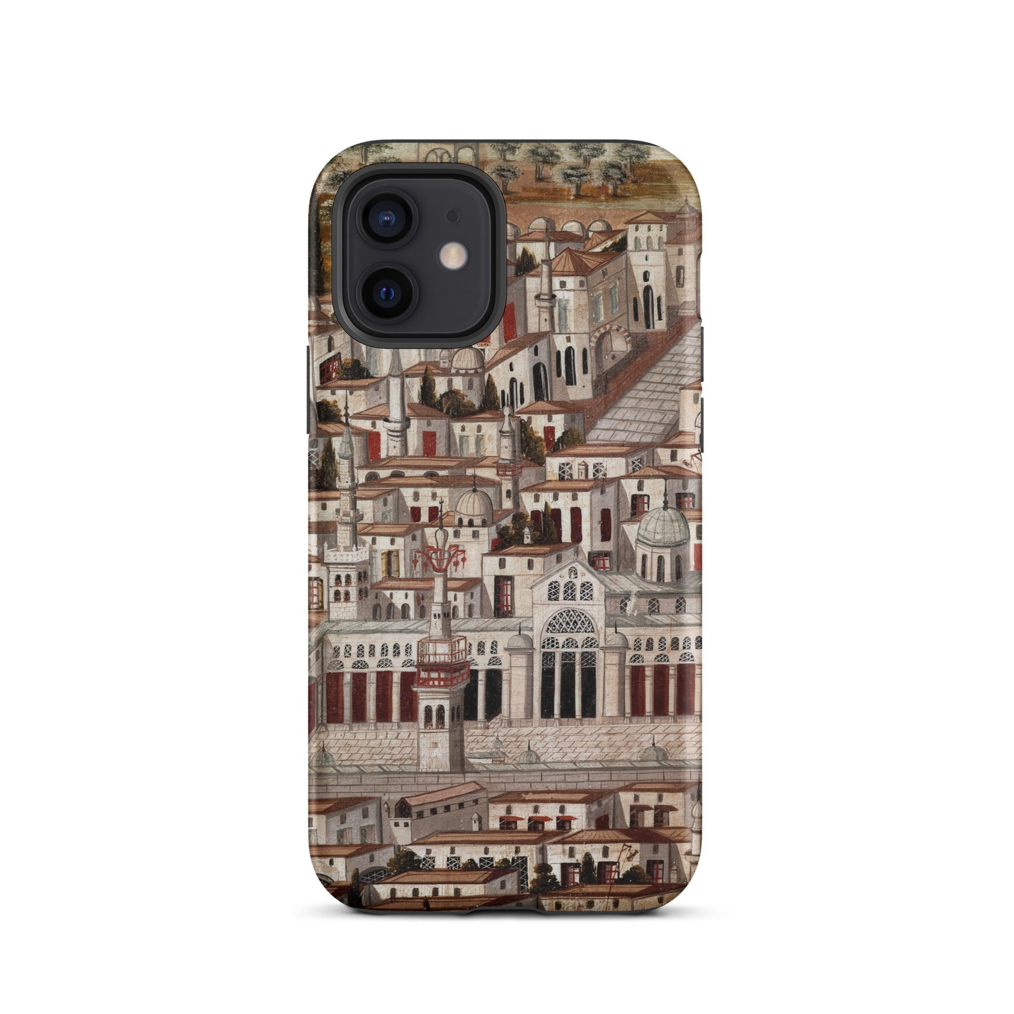 Great Mosque of Damascus Islamic School Iphone Case, 12 / Matte, Phone Case City Illustration