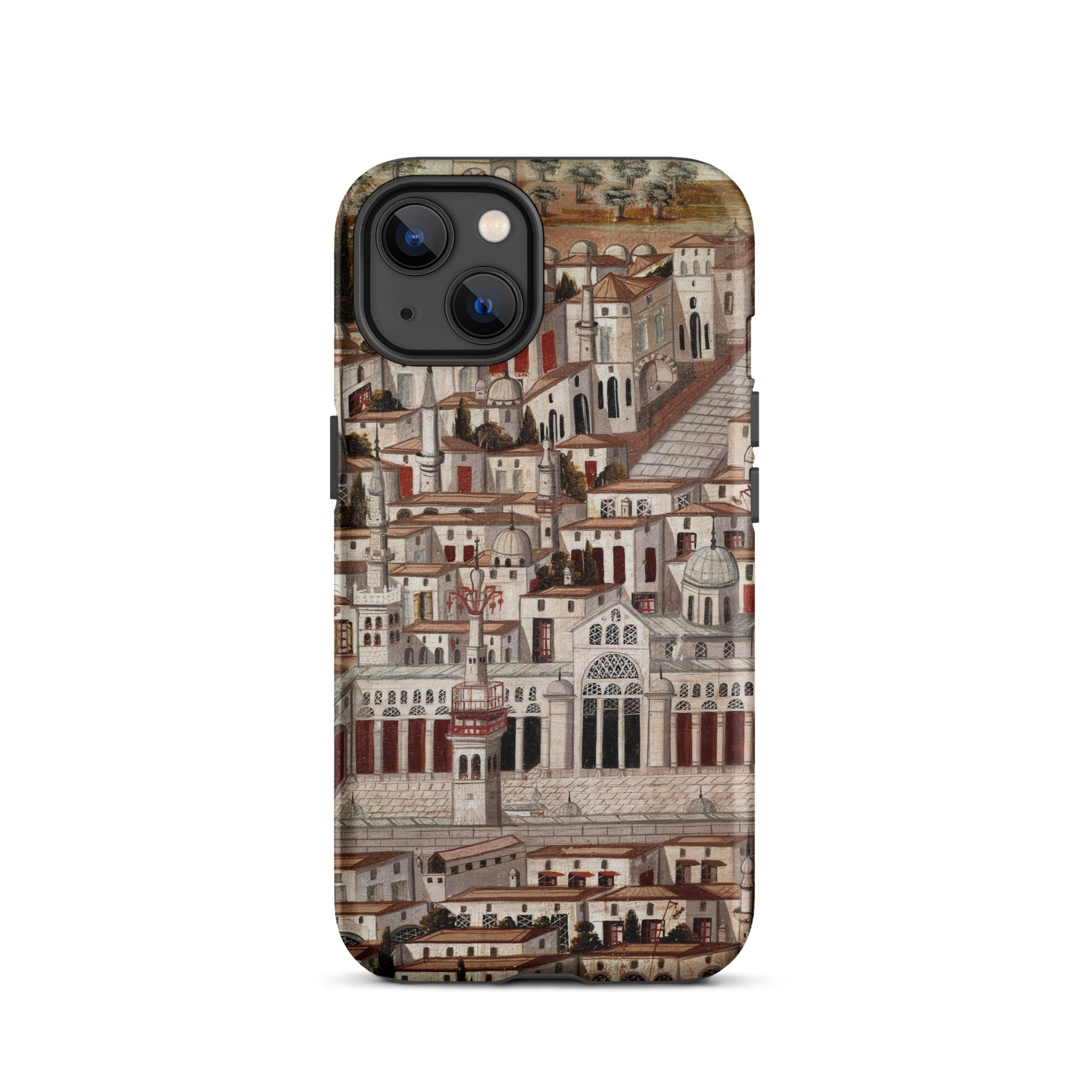 Great Mosque of Damascus Islamic School Iphone Case, 13 / Matte, Phone Case Cityscape Design