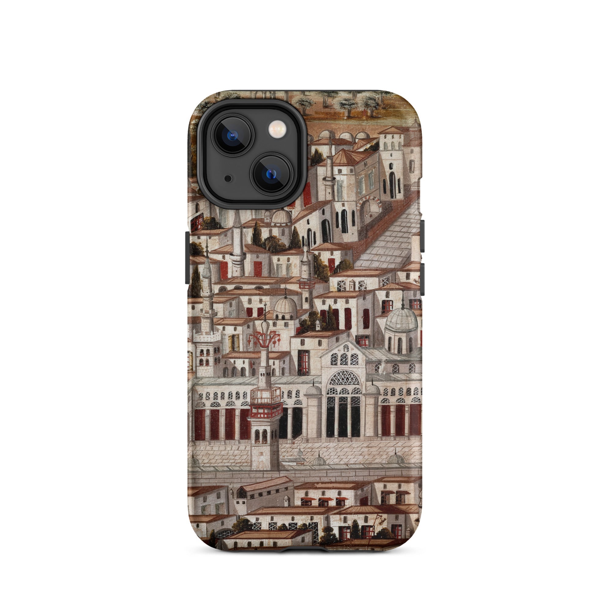 Great Mosque of Damascus Islamic School Iphone Case, 14 / Matte, Phone Case Cityscape Design