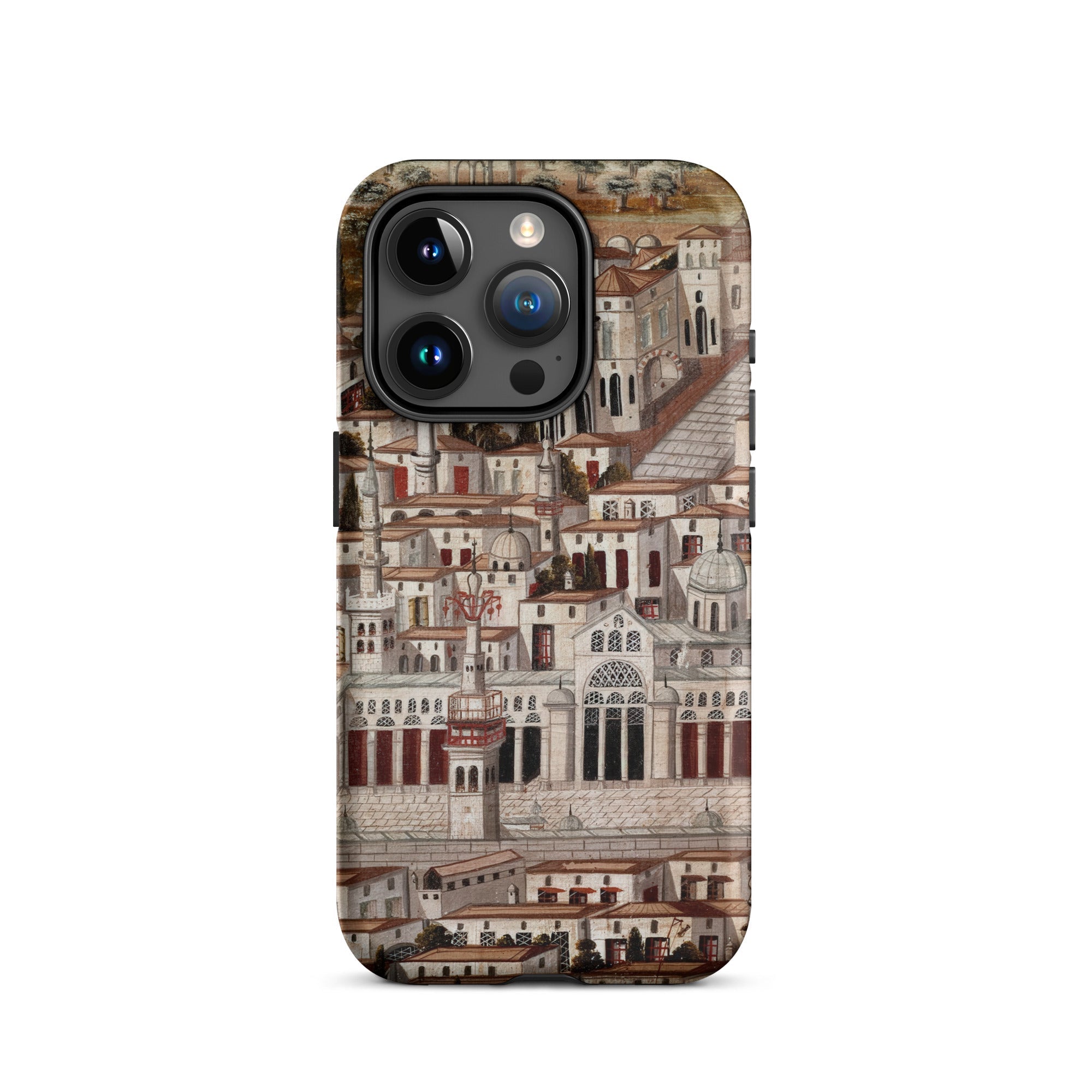 Great Mosque of Damascus Islamic School Iphone Case, 15 Pro / Matte, Iphone Case Cityscape Design