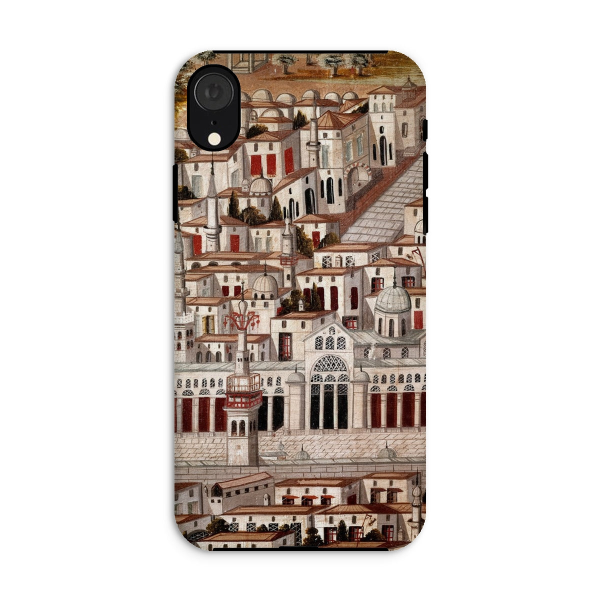 Great Mosque of Damascus Islamic School Iphone Case, Xr / Matte, Phone Case City Illustration