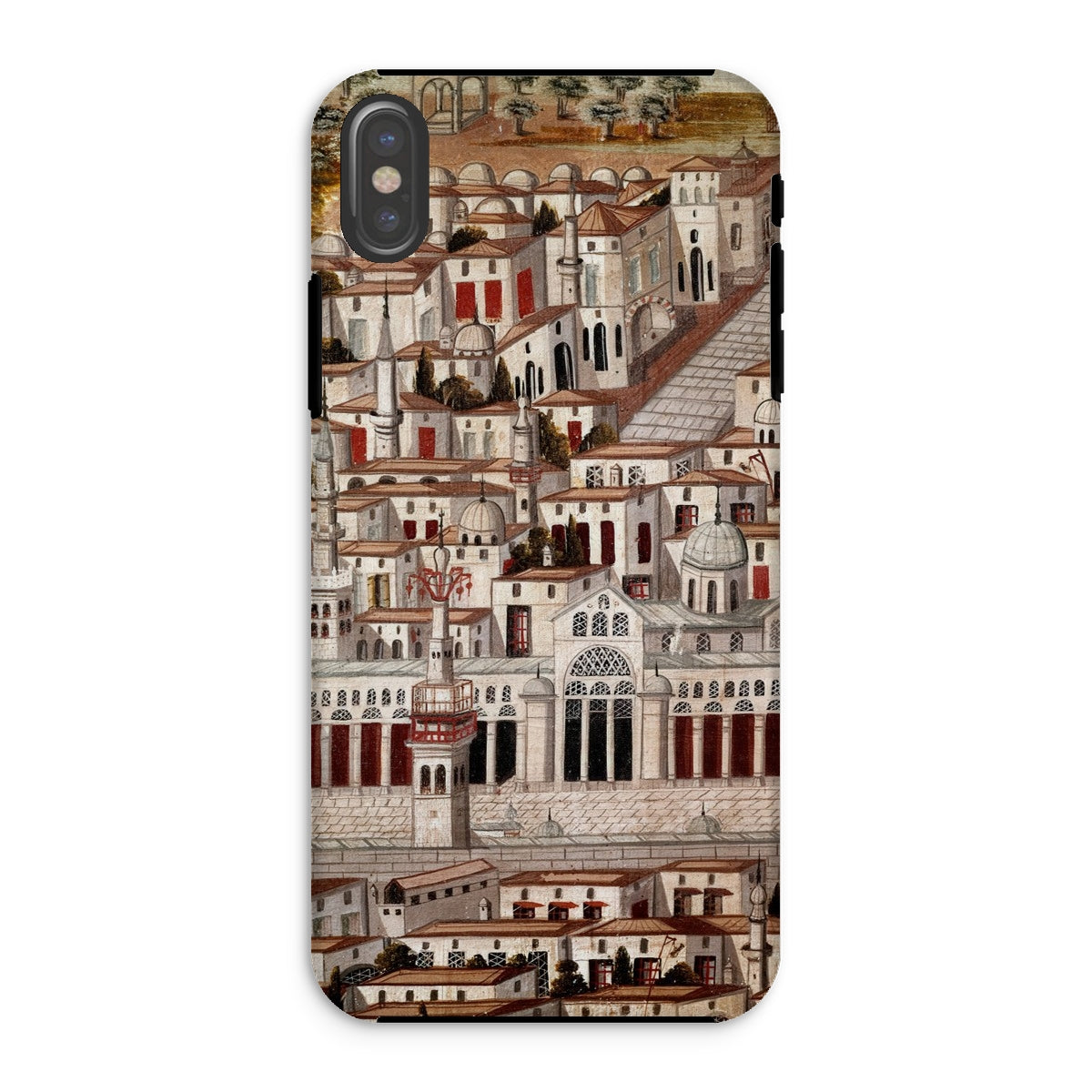 Great Mosque of Damascus Islamic School Iphone Case, Xs / Matte, Phone Case City Illustration