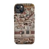 Great Mosque of Damascus - Islamic School Phone Case Iphone 14 Plus / Matte Iphone Case City Illustration Damascus Case, Ottoman Miniature