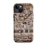 Great Mosque of Damascus - Islamic School Phone Case Iphone 15 Plus / Matte Iphone Case Cityscape Design Damascus Case, Ottoman Miniature