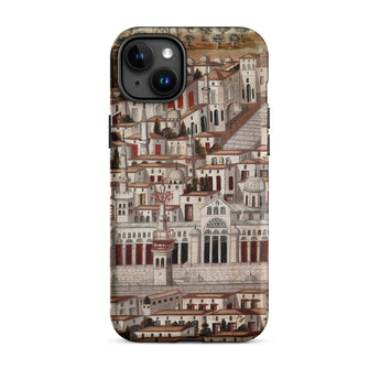 Great Mosque of Damascus - Islamic School Phone Case Iphone 15 Plus / Matte Iphone Case Cityscape Design Damascus Case, Ottoman Miniature