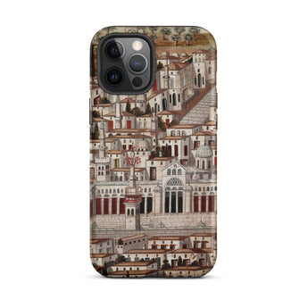 Great Mosque of Damascus - Islamic School Phone Case Iphone 12 Pro Max / Matte Iphone Case Cityscape Design Damascus Case, Ottoman