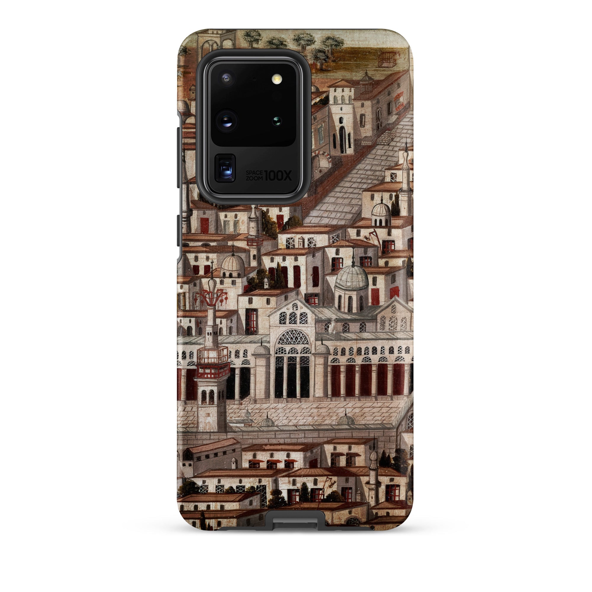 Great Mosque of Damascus Islamic School Samsung Case, Galaxy S20 Ultra / Matte, Smartphone Case Detailed Illustration City Landscape