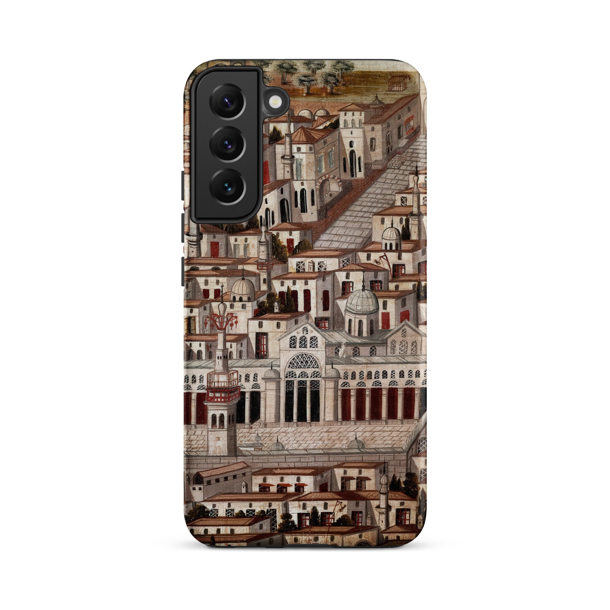 Great Mosque of Damascus Islamic School Samsung Case, Galaxy S22 Plus / Matte, Phone Case Intricate Illustration City Historical